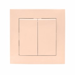 Валенсия выключатель 2-кл. 10А кремовый EKF PROxima EWV10-023-20