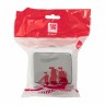 Мурманск Кнопка звонка 1-клавишная 10А IP54 серая EKF EFZ10-026-30-54