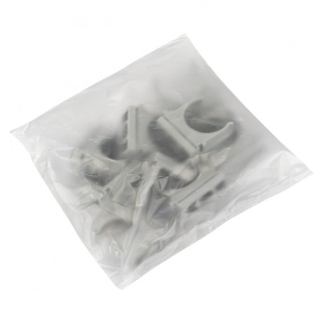 Крепеж-клипса d20 мм (10 шт) серая EKF-Plast derj-z-20n-r