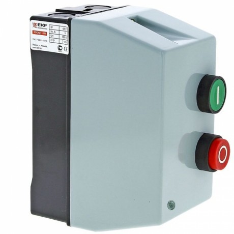 Пускатель в корпусе IP65 КМЭ 12А 400В с РТЭ и индикатором EKF PROxima ctrp-r-12-400v-led