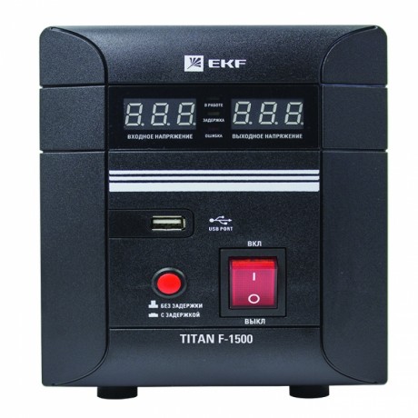 Стабилизатор напряжения напольный TITAN F-1500 EKF PROxima stab-f-1500