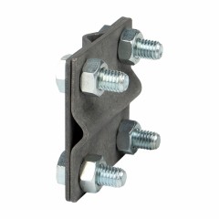 Зажим крестовидный прут-прут (пластина 57x57мм) HZ EKF PROxima lp-g3109