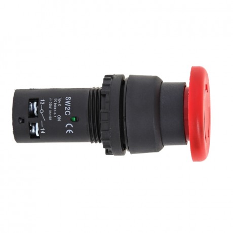Кнопка SW2C-11MZ поворотная красная NO+NC Грибок EKF PROxima sw2c-mz-r