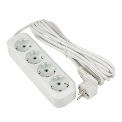 Удлинитель Эксперт 4 гнезда 5 метра 16А/3,5кВт с заземлением ПВС 3х1 EKF PROxima UBA16-310-4-05