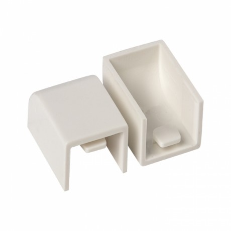 Заглушка (16х16) (4 шт) белая EKF-Plast ecw-16-16x4