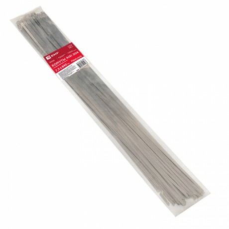 Хомут AISI 304 из нержавеющей стали, 7.9x840 (100 шт.) FlexLock PROxima plc-fl-tss-304-7.9x840