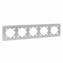 Валенсия Рамка 5-местная сталь EKF EWM-G-305-30