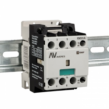 Контактор КМЭ 9А 1NO 230В АС EKF AVERES ctr-s-9-10-230-av