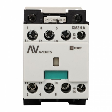 Контактор КМЭ 9А 1NO 230В АС EKF AVERES ctr-s-9-10-230-av