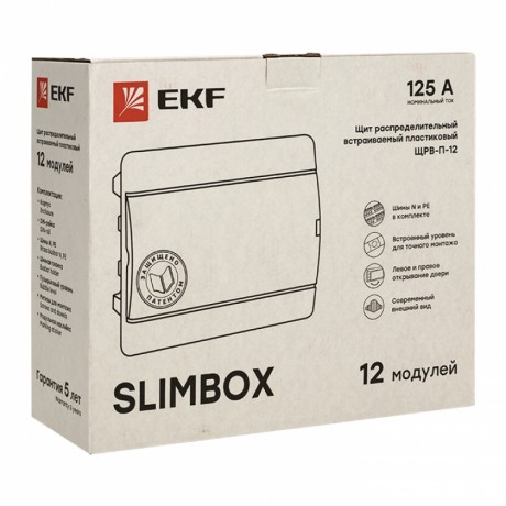 Щит распред. встраиваемый ЩРВ-П-12 SlimBox IP41 EKF PROxima sb-v-12