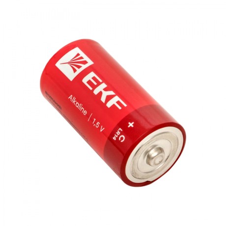 Алкалиновая батарейка типа C(LR14) блистер 2шт. EKF LR14-BL2