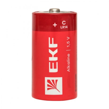 Алкалиновая батарейка типа C(LR14) блистер 2шт. EKF LR14-BL2