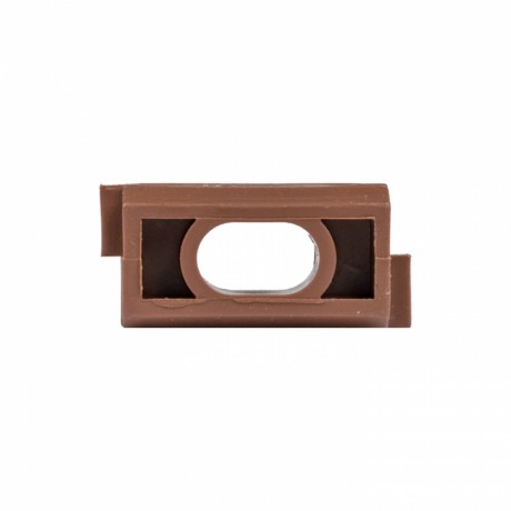 Крепеж-клипса d16 мм (10 шт) темное дерево EKF-Plast derj-z-16d