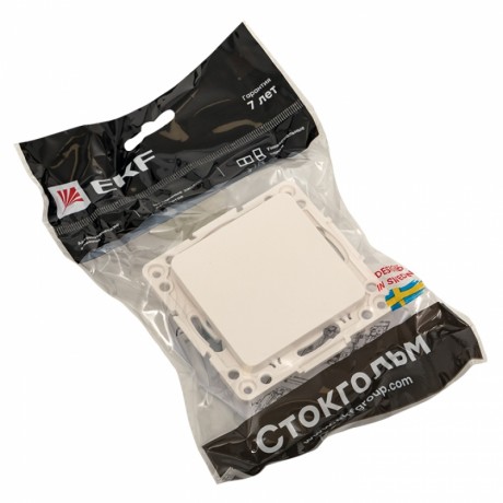 Стокгольм Механизм Выключателя 1-кл. 10А в/к белый EKF PROxima EYV10-121-20