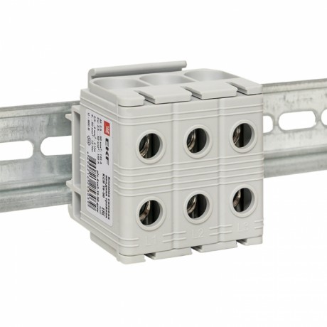 Клемма силовая вводная тройная КСВ 16-50 серая EKF PROxima plc-kvs3-16-50-grey