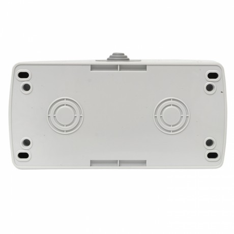 Мурманск Розетка 2-местная 16А с заземлением с крышкой IP54 серый с защитными шторками EKF EFR16-129-30-54