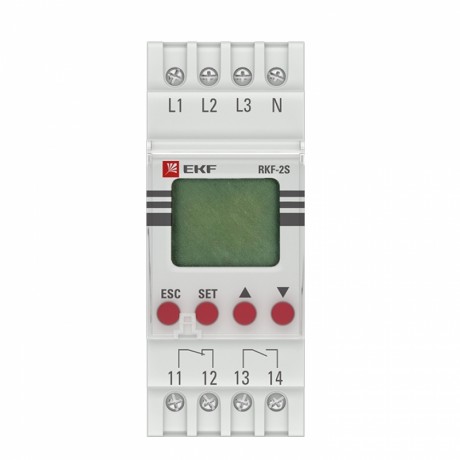 Реле контроля фаз с LCD дисплеем (с нейтралью) RKF-2S EKF PROxima rkf-2s