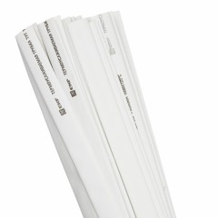 Термоусаживаемая трубка ТУТ нг 16/8 белая в отрезках по 1м EKF PROxima tut-16-w-1m