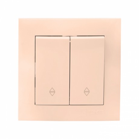 Валенсия выключатель 2-кл. 10А кремовый проходной EKF PROxima EWV10-027-20