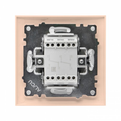 Валенсия выключатель 2-кл. 10А кремовый проходной EKF PROxima EWV10-027-20