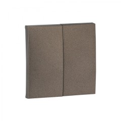 Валенсия лицевая панель выключателя 2-кл. 10А графит EKF PROxima ESV10-L-023-60