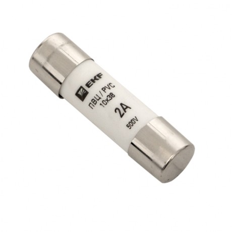 Плавкая вставка цилиндрическая ПВЦ (10х38) 2А EKF PROxima pvc-10x38-2
