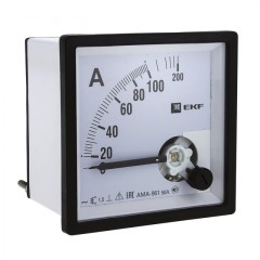 Амперметр AMA-961 аналоговый на панель (96х96) квадратный вырез 1000А трансф. подкл. EKF ama-961-1000