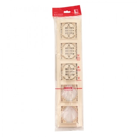 Рамка 5-местная горизонтальная бежевый Минск EKF ERM-G-305-20