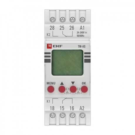 Таймер электронный астрономический двухканальный TM-АS EKF PROxima tm-as