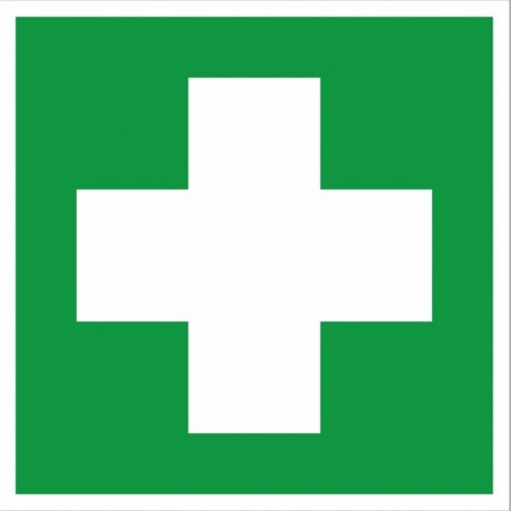 Наклейка Аптечка первой медицинской помощи EC01 (200х200мм.) EKF PROxima an-4-03