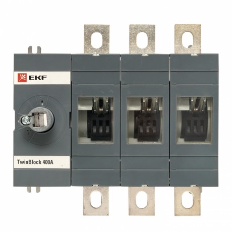 Рубильник 400A 3P без рукоятки управления TwinBlock EKF PROxima tb-s-400-3p