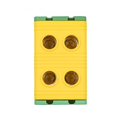 Клемма силовая вводная двойная КСВ 16-50 желто-зеленая EKF PROxima plc-kvs2-16-50-y-green