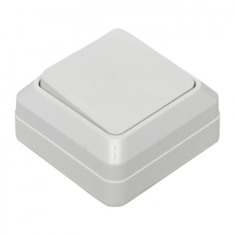 Рим Выключатель 1-клавишный 10А белый EKF ENV10-021-10