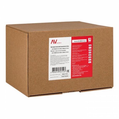 Автоматический выключатель AV POWER-2/3 250А 50kA ETU6.0 mccb-23-250-6.0-av