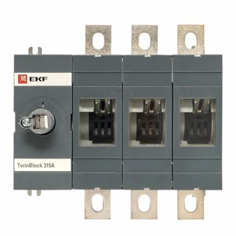 Рубильник 315A 3P без рукоятки управления TwinBlock EKF PROxima tb-s-315-3p