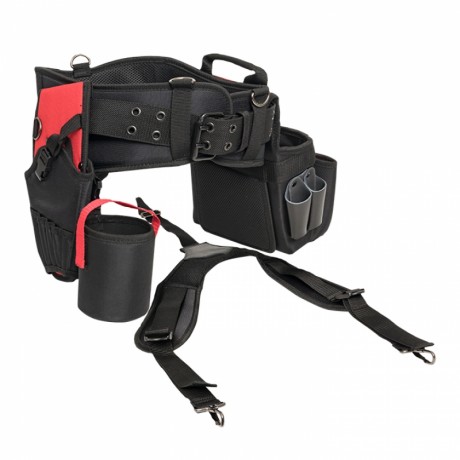 Пояс монтажника с 3 сумками и разгрузочными ремнями С-15 EKF Professional C-15