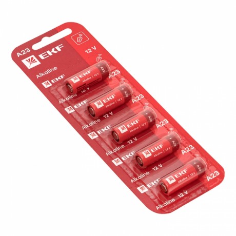 Алкалиновая батарейка типа А23 для сигнализаций блистер 5шт. EKF A23-BL5