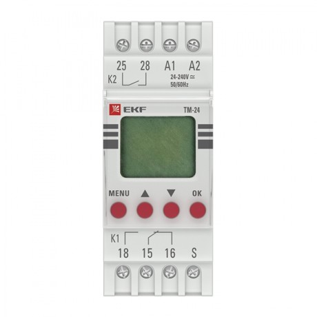 Реле времени многофункциональное с дисплеем ТМ-24 EKF tm-24