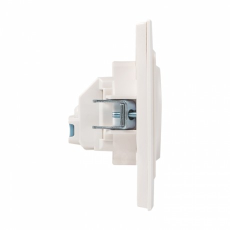 Стокгольм Розетка 1-местная с/з 16А белая с защ. штор. EKF PROxima EXR16-028-10