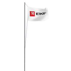 Мачта молниеприемная секционная активная алюминиевая c флагом ММСАС-Ф-16 L=16м EKF PROxima mmsas-f-16