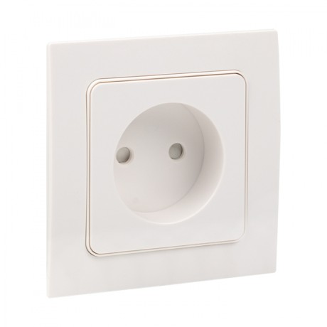 Стокгольм Механизм Розетки 1-местной б/з 10 А белый с защ. штор. EKF PROxima EYR10-022-10